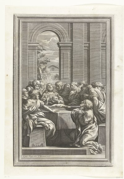 Utolsó vacsora alkotó: Cornelis Bloemaert (II)