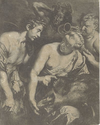 Meleager en Atalanta alkotó: Cornelis Bloemaert (II)
