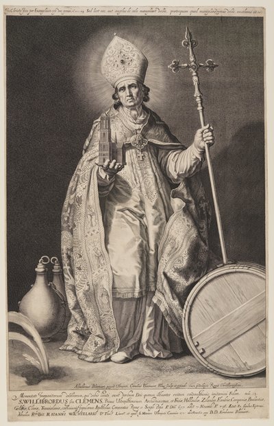 Szent Willibrord, 2. tábla, Az utrechti püspökökből alkotó: Cornelis Bloemaert