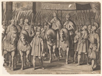 V. Károly császári koronázása Bolognában, 1530 V. Károly diadalai (sorozat címe) alkotó: Cornelis Boel