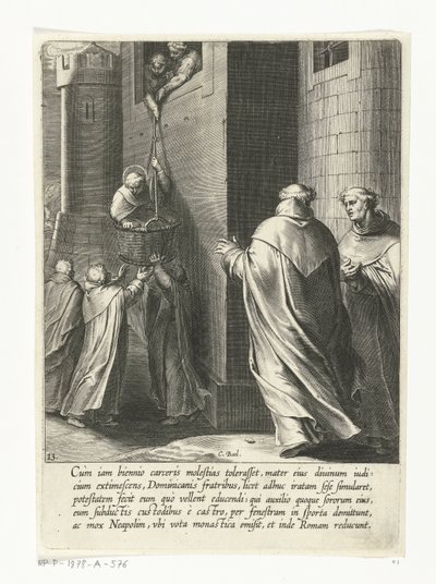 Thomas megszökik a börtönből Aquinói Szent Tamás élete (sorozat címe) alkotó: Cornelis Boel