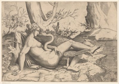 Léda és a hattyú alkotó: Cornelis Bos (possibly)