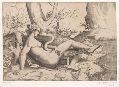 Léda és a hattyú alkotó: Cornelis Bos (possibly)