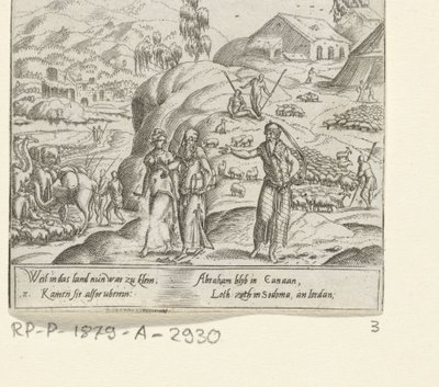 Búcsú Ábrahámtól és Lóttól Ábrahám élete (sorozat címe) alkotó: Cornelis Bos