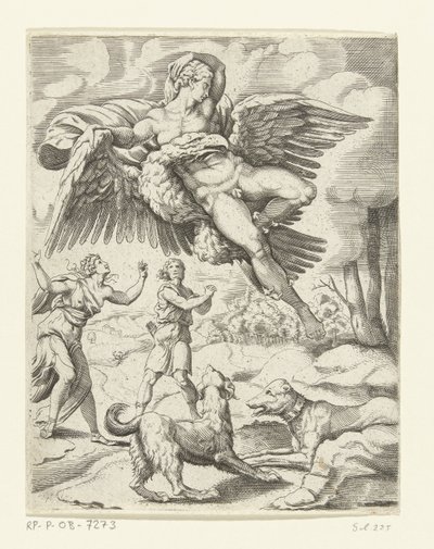 Jupiter és Ganymedes Jupiter szerelmi kalandjai (sorozat címe) alkotó: Cornelis Bos