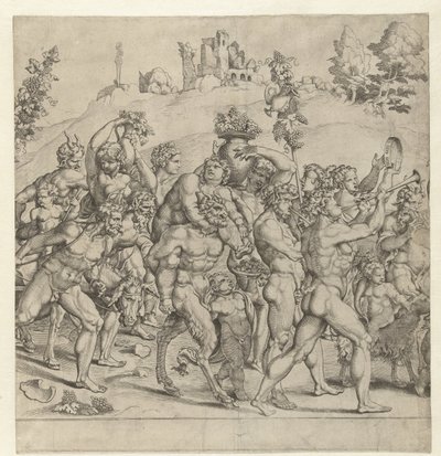 Bacchus diadala, középső lemez alkotó: Cornelis Bos