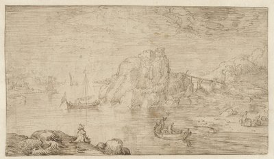 folyóranéző kilátás alkotó: Cornelis Claesz van Wieringen (attributed to)
