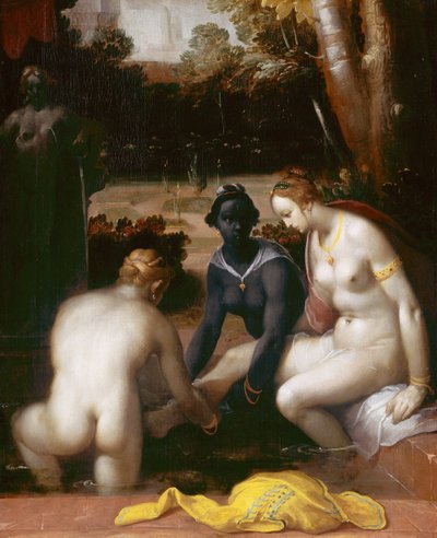 Bathsaba fürdőzése, 1594 alkotó: Cornelis Cornelisz. Haarlem van