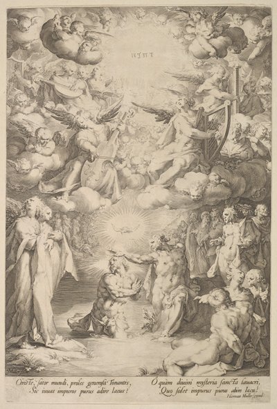 Krisztus keresztsége, kb. 1600 alkotó: Cornelis Cornelisz van Haarlem