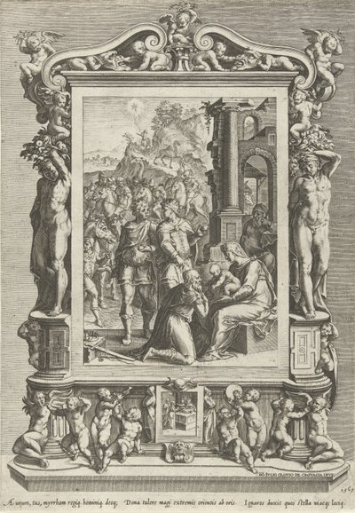 A királyok imádása alkotó: Cornelis Cort