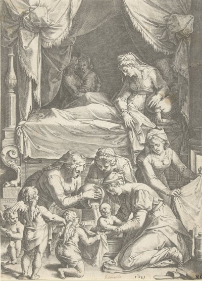 A Szűz születése alkotó: Cornelis Cort
