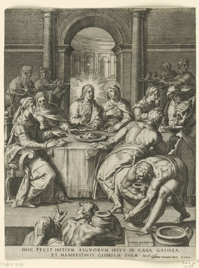 Esküvő Kánában alkotó: Cornelis Cort