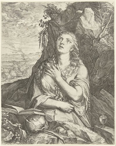 Írta: boetvaardige Maria Magdalena alkotó: Cornelis Cort