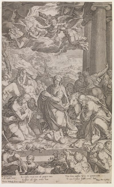 A Pásztorok imádata alkotó: Cornelis Cort