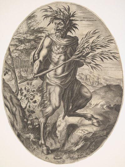 Sylvanus a Vidéki istenek című filmből, 1565. alkotó: Cornelis Cort