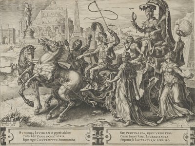A büszkeség diadala, Az emberi ügyek viszontagságainak ciklusa, 3. lemez, 1564. alkotó: Cornelis Cort
