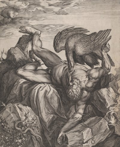 Tityus pokoli büntetés, 1566. alkotó: Cornelis Cort