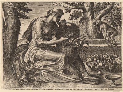 Íz alkotó: Cornelis Cort after Frans Floris I
