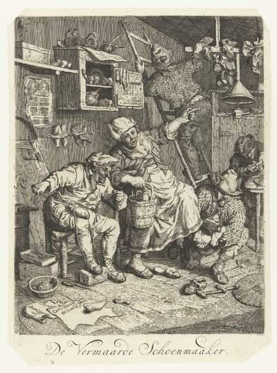 A híres cipész A híres cipész (cím a tárgyon) alkotó: Cornelis Dusart