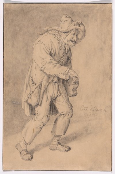 Hurdy-Gurdy Player alkotó: Cornelis Dusart