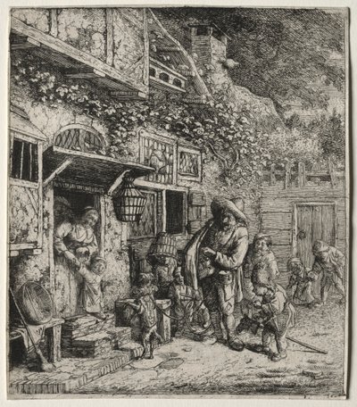 A Táncoló Kutya. alkotó: Cornelis Dusart