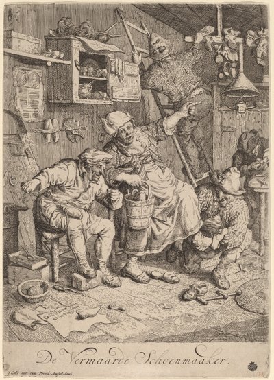 A Vidám Cipész alkotó: Cornelis Dusart