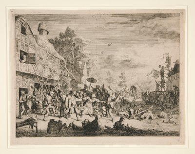 A falusi vásár alkotó: Cornelis Dusart