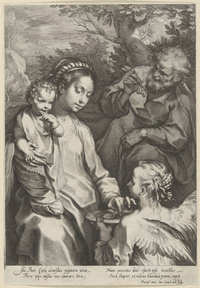 Mária táplálja a Gyermeket alkotó: Cornelis Galle (I)