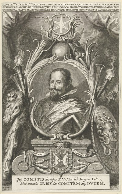 Guzmán Gáspár, Olivares grófja, Szent Lucar hercegének portréja alkotó: Cornelis Galle (II)