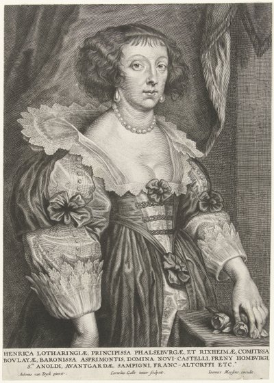 Lotaringiai Henriette portréja alkotó: Cornelis Galle (II)