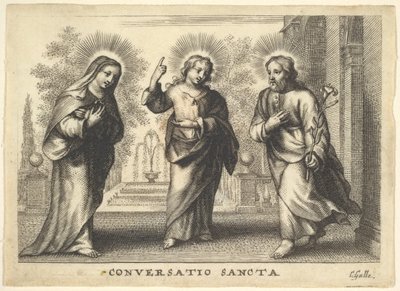 Szent beszélgetés. alkotó: Cornelis Galle I