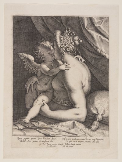 Vénusz és Ámor alkotó: Cornelis Galle I