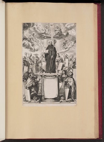 Címlap Dommo Benedicto Haeftano S. Benedictvs Illvstratvs című művéhez alkotó: Cornelis Galle I after Sir Peter Paul Rubens
