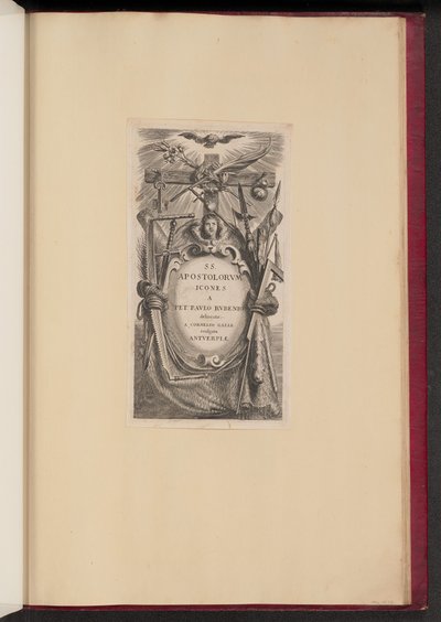 Címtábla az SS-hez. Apostolorvm Icones alkotó: Cornelis Galle I after Sir Peter Paul Rubens