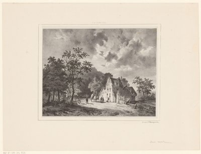 Ház táj alkotó: Cornelis Gerrit Verburgh