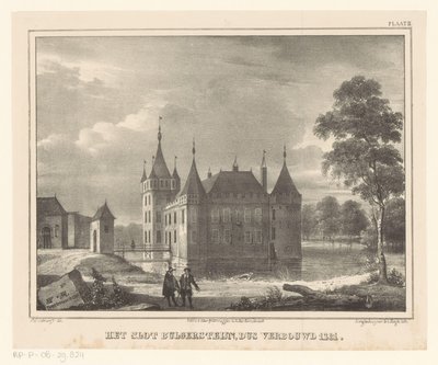 Bulgersteyn kastély A Bulgersteijn kastély, amelyet 1261-ben újítottak fel (cím a tárgyon) alkotó: Cornelis Gerrit Verburgh