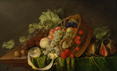 Csendélet gyümölcskosárral, 1654 körül alkotó: Cornelis de Heem