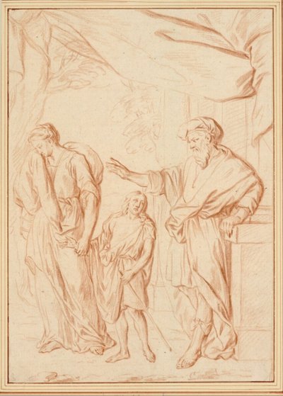 Hágár kiűzése alkotó: Cornelis Joseph d