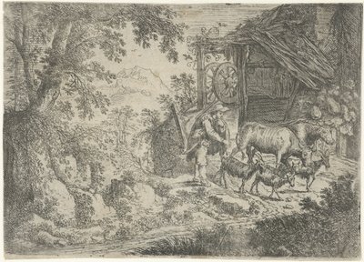 Pásztor kecskékkel és tehenekkel alkotó: Cornelis Matthieu