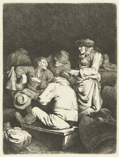 Háziasszony és társaság a fogadóban alkotó: Cornelis Pietersz. Bega