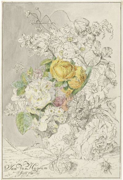 virág elrendezés alkotó: Cornelis Ploos van Amstel (signed by artist)