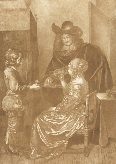 Az úr és a hölgy lappal alkotó: Cornelis Ploos van Amstel (signed by artist)