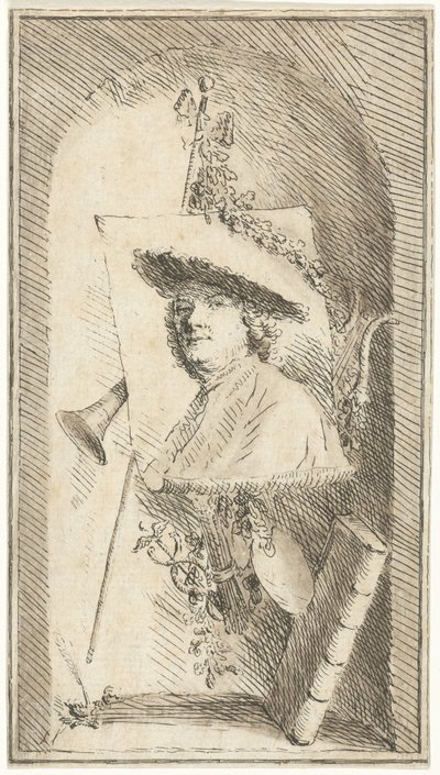 Cornelis Ploos van Amstel önarcképe alkotó: Cornelis Ploos van Amstel (signed by artist)