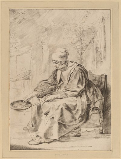 Palacsinta nő alkotó: Cornelis Ploos van Amstel