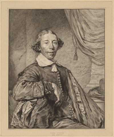 Egy ülő férfi portréja alkotó: Cornelis Ploos van Amstel