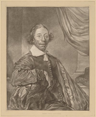 Egy ülő férfi portréja alkotó: Cornelis Ploos van Amstel