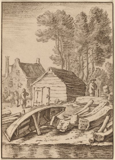Hajógyár, 1761, megjelent 1765. alkotó: Cornelis Ploos van Amstel