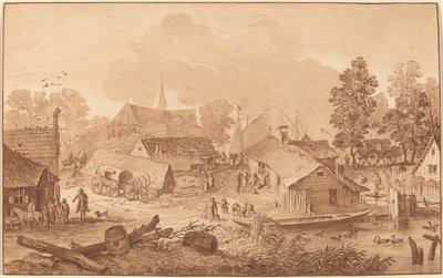 Falu tóval alkotó: Cornelis Ploos van Amstel