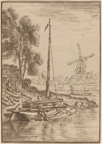 Kanyargós folyó alkotó: Cornelis Ploos van Amstel after Herman Saftleven