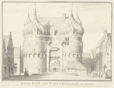 A régi Oosterpoort vagy Gevangenpoort Hoornban alkotó: Cornelis Pronk